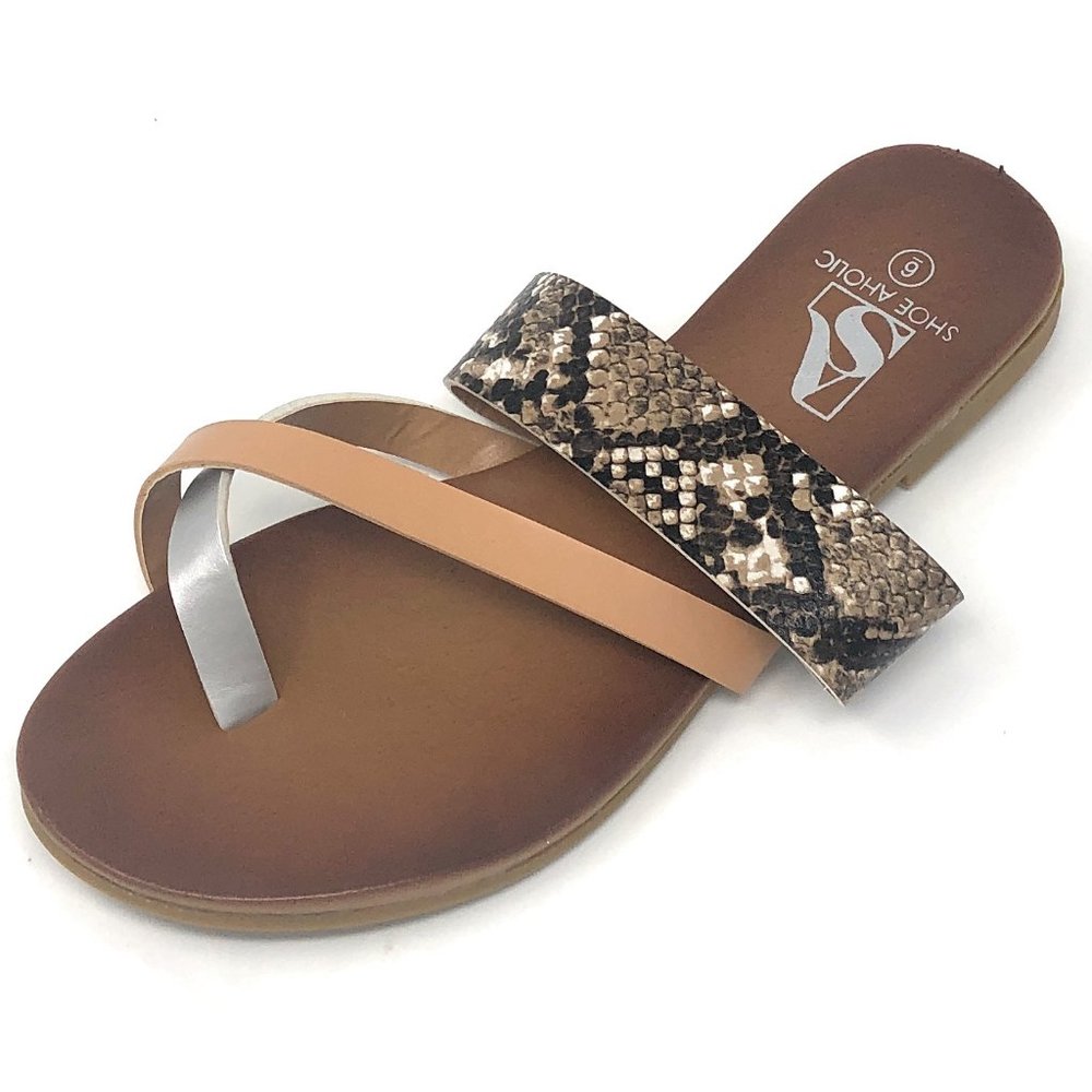 Shoe Aholic Womens Flip-Flop Thong Summer Sandal
